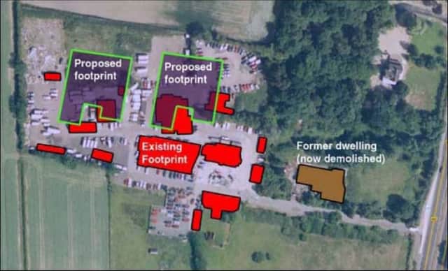 Aerial Photograph showing previous use of site and the proposed expansion. Picture: Crawley Borough Council