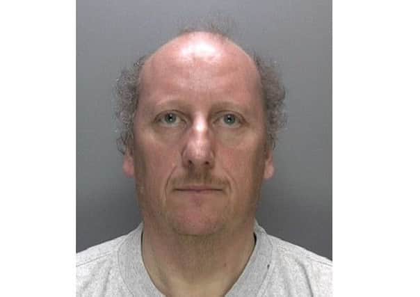 Andrew Ward, 53, unemployed, of Honeysuckle Lane, Crawley, was sentenced at Brighton Crown Court on Thursday. Picture: Sussex Police