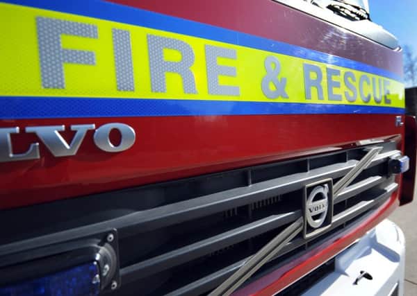 Firefighters tackled a blaze in Seaford