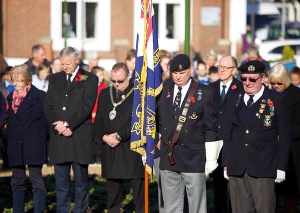 More than 200 people gathered to pay their respects to those who fought for their country