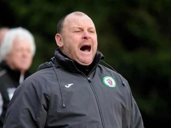 Manager Ian Chapman missed the game through illness