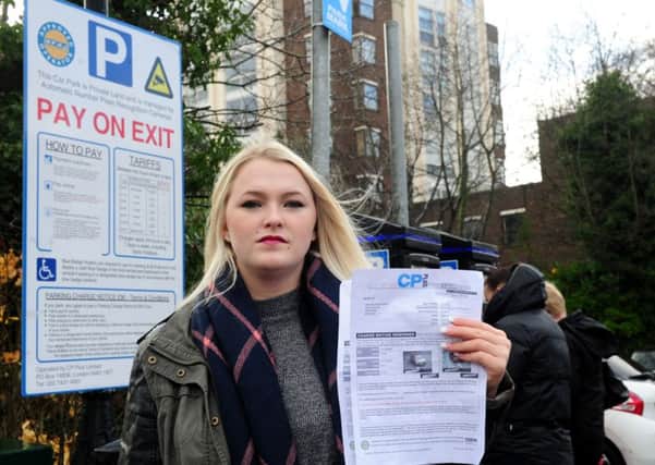 Rhiannon Watters, 18, is one of several motorists to express their anger at the car park