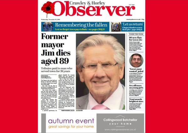 Pick up a copy of this week's Crawley Observer
