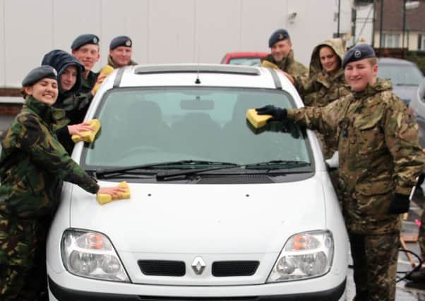 Steyning air cadets raised a record amount at their annual charity car wash
