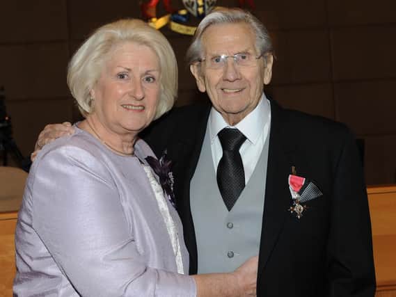 Jim Smith MBE and his wife Brenda