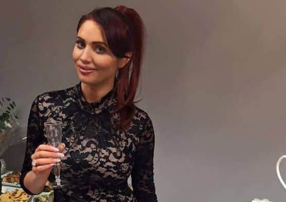 Amy Childs from TOWIE attended the salon's last party