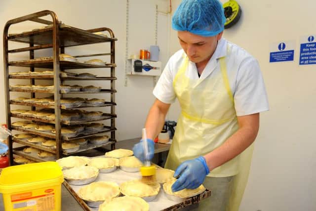 The Real Pie Company, an award winning Sussex pie maker still making pies the traditional way in Crawley. Pic Steve Robards  SR1633054 SUS-160511-135001001