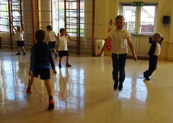 The children have been practising skipping techniques as part of their PE lessons
