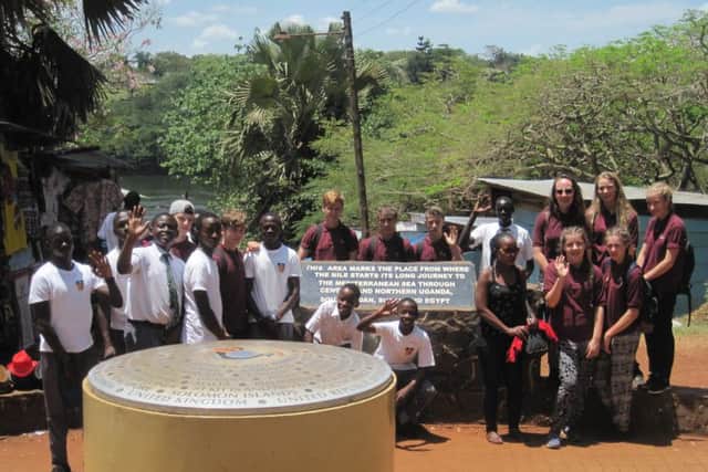 Weald School students visiting Namilyango College in Uganda. Picture: Luke Trotter