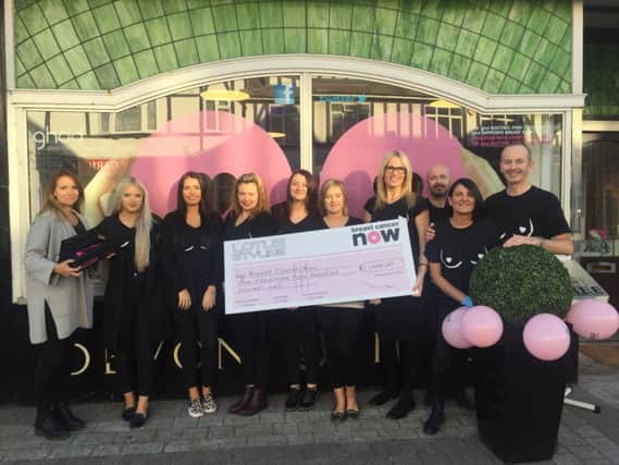 Lotus Styling Hairdressing raised Â£1,200 for Breast Cancer Now in one month
