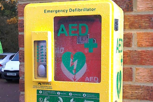 The defibrillator was provided by the training centre in partnership with Burgess Hill District Lions (BHDL)