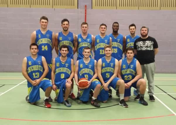 The University of Chichester's men's basketball team