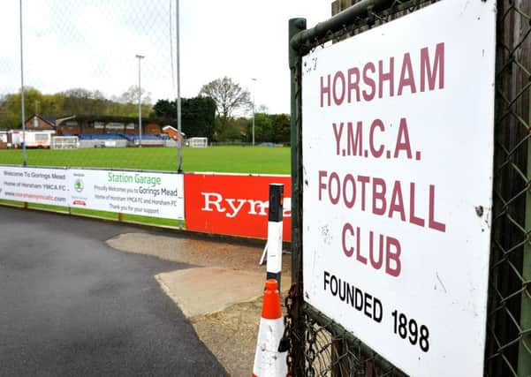 Horsham FC's ground at Gorings Mead, Horsham. Pic Steve Robards SUS-150429-150954001