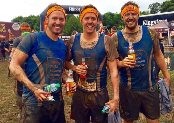 Aaron, Ash and Ryan after a Tough Mudder challenge