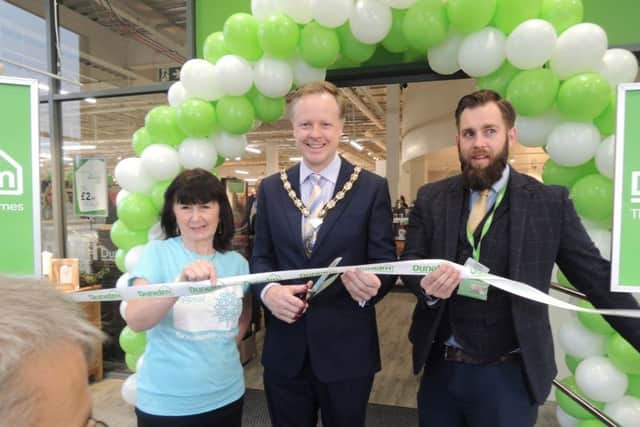 Council chairman Christian Mitchell at the opening of the new Dunelm store in Horsham SUS-161122-094813001