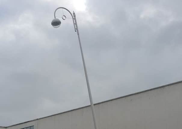 The lamppost outside the De La Warr Pavilion