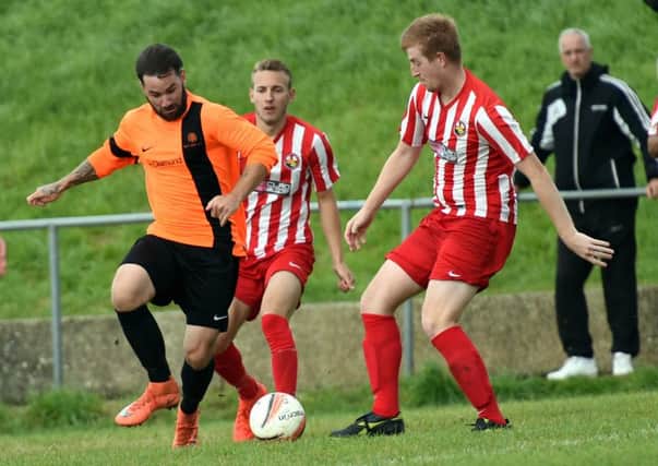 Jamie McKenzie nothced his tenth league goal this season for Mile Oak on Saturday. Picture: Liz Pearce LP1600666
