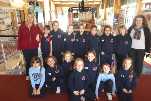 Year 4 pupils from the Tower School, Upper Beeding, visit Shoreham's RNLI. Picture: The Towers