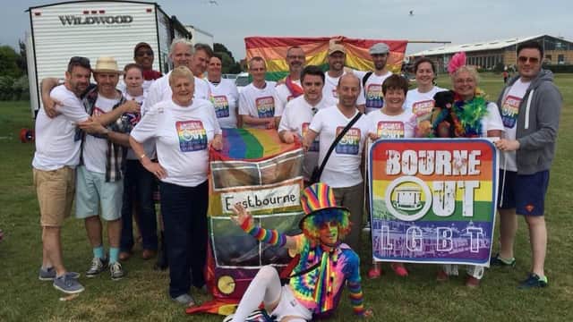 Members of Bourne Out are organising Eastbourne Pride 2017 SUS-161122-124854001