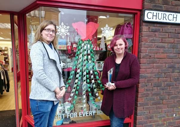 British Heart Foundation Shop won the competition for Best Dressed Christmas Window