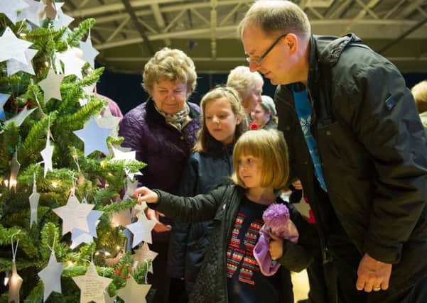 St Catherine's Hospice Tree of Light Service at K2 in Crawley