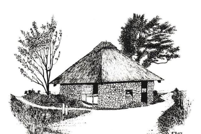 Martin Venables drawing of the Salt House, Pagham