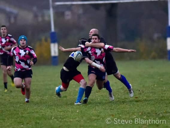 Action from St Francis 5, Burgess Hill 2s 27. Picture by Steve Blanthorn