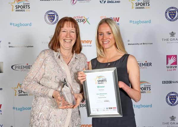 Sussex Sport Awards Kim Milnthorpe