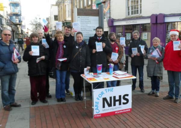 The group of campaigners had a stall set up outside the Guildbourne Centre on Saturday (November 26)