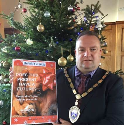 Littlehampton mayor Ian Buckland is backing the Wadars appeal for Christmas