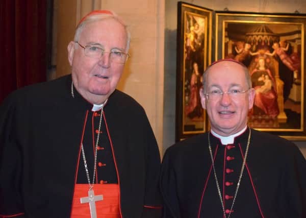 The Rt Rev Richard Moth, Bishop of the Diocese of Arundel and Brighton, welcomed former Bishop Cardinal Cormac Murphy-OConnor to Arundel Cathedral at the end of last month to celebrate 60 years of priesthood.