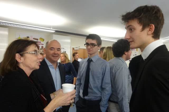 The breakfast event proved popular and enabled experts to talk to students about careers in computing. Photo by Lucy Hargreaves.