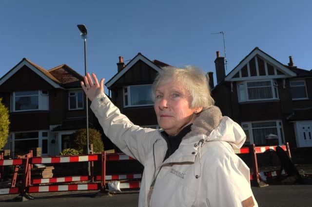 Mrs Martin says the new street lights shine invasively into her home