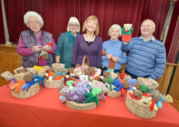 Mountfield blind group have made teddies for children in Malawi SUS-160112-113354001