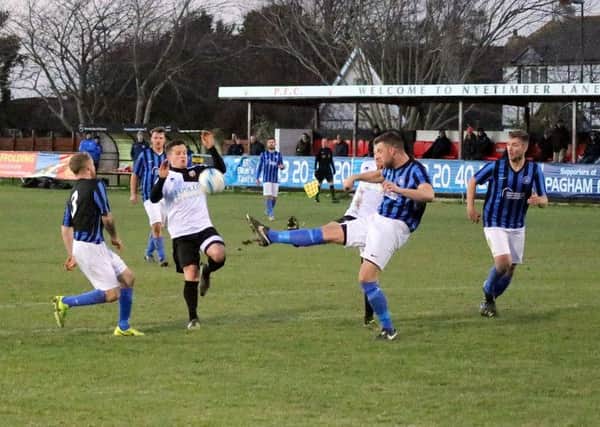 Pagham on the attack against Shoreham / Picture by Roger Smith