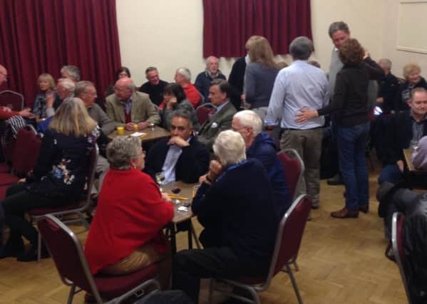 Residents attend the Barns Green and Itchingfield Neighbourhood plan meeting.