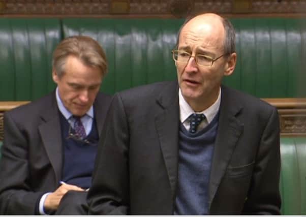 Chichester MP Andrew Tyrie speaking in the House of Commons (photo from Parliament.tv). SUS-160512-151240001