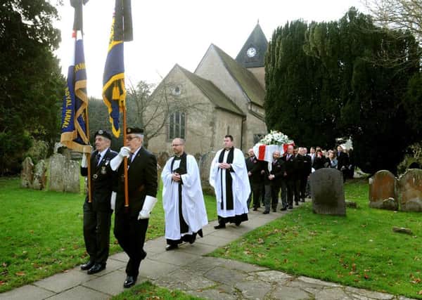 Funeral of former four time Crawley Mayor Jim Smith. Pic Steve Robards SR1635385 SUS-160512-192833001