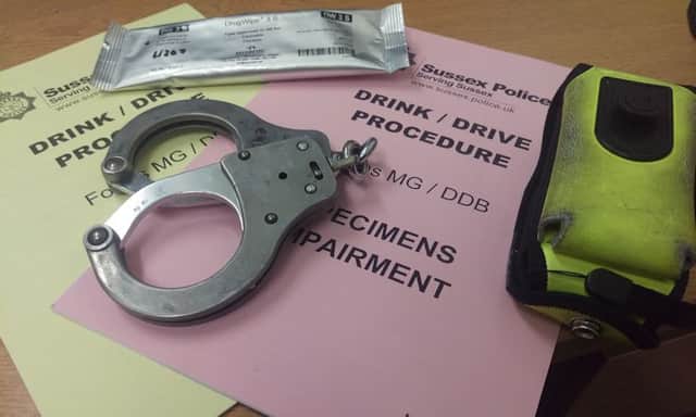 Sussex Police's Christmas drug and drink drive crackdown SUS-160612-105234001