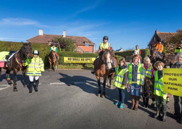 Horse riders demonstrate at Forestside earlier this year Photo by Christopher Ison