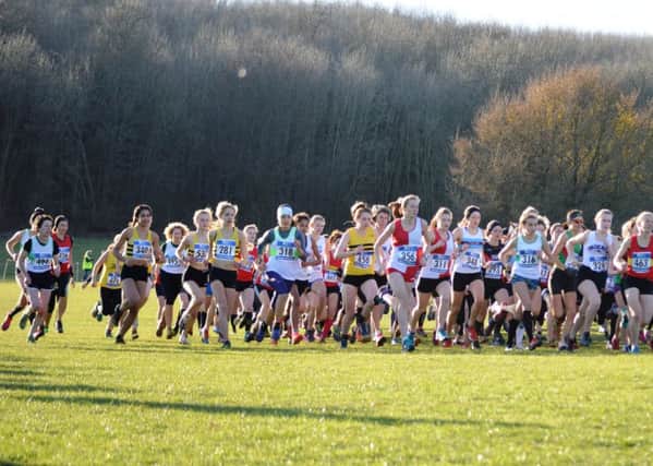 The senior women's race at Stanmer Park / Picture by Sara Ellis