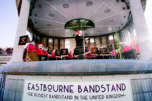 Christmas at the bandstand. Photo by Graham Huntley SUS-160712-104246001