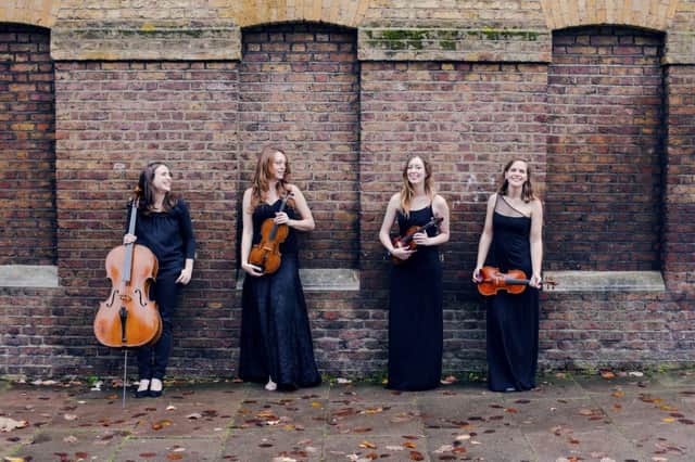 The Eusebius Quartet, from left, Hannah Sloane, Hannah Strijbos, Venetia Jollands and Beatrice Philips. Photograph: Jack Patterson
