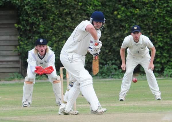 Eastergate's Jack Stannard batting / Picture by Kate Shemilt