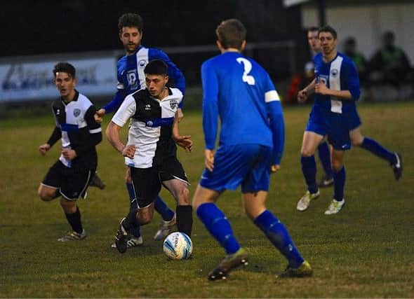 Dan Huet missed an opportunity for East Preston as they were stunned by Storrington. Picture: Stephen Goodger