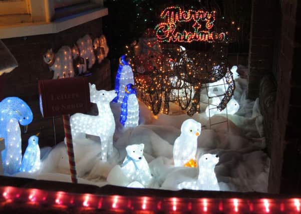 Christmas decorations light up the Horsham streets