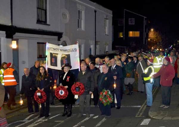 Hastings' Winkle Club's Christmas Remembrance Processional. Photo by Sid Saunders. SUS-151220-123040001