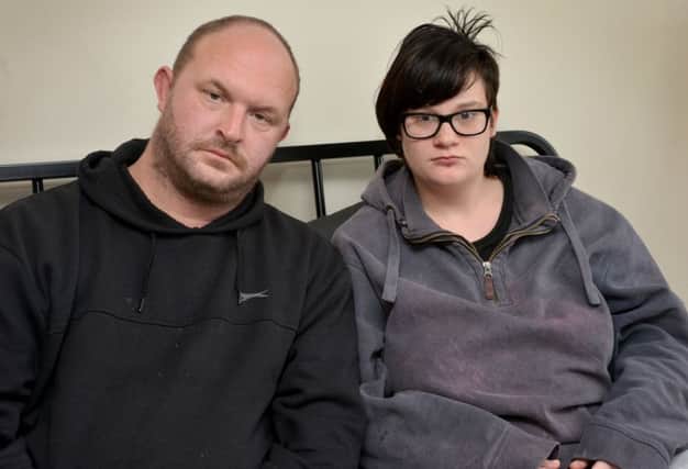 Sean Coggles and Dallas Harker, who is six months pregnant, say they were scammed out of Â£600 for a deposit