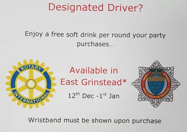 The offer will run between Monday, December 12 and Sunday, January 1. Picture: East Grinstead Fire and Rescue Service