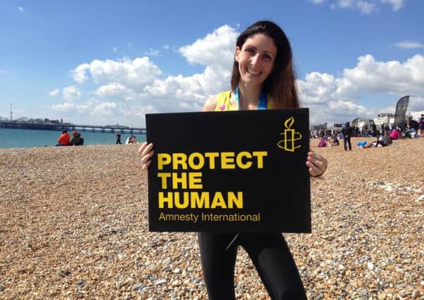 Liz was inspired by one of Amnesty International's campaigns